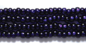 10SB479: CZ Seed Bead Silver Lined Deep Cobalt 10/0 5HK