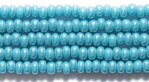 10SB364: CZ Seed Bead Sfinx Turquoise Blue 10/0 5HK