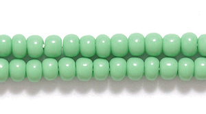 8SB182: CZ Seed Bead Opaque LT Green 8/0 3HK