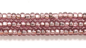 10SB496: CZ Seed Bead Silver Lined LT Amethyst 10/0 5HK