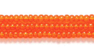 10SB234: CZ Seed Bead TR MED Orange 10/0 5HK