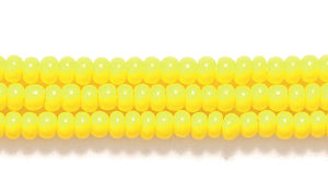 10SB122: CZ Seed Bead Opaque LT Yellow 10/0 5HK
