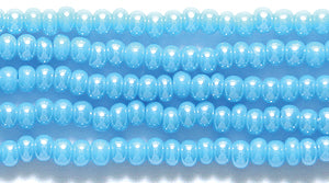 10SB362: CZ Seed Bead Sfinx LT Turquoise 10/0 5HK