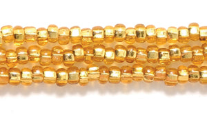 10SB454: CZ Seed Bead Silver Lined Topaz 10/0 5HK