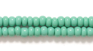 8SB184: CZ Seed Bead Opaque Green 8/0 3HK