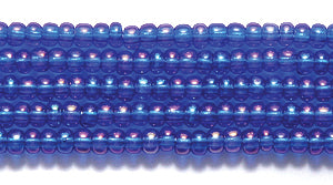 11SB568-T: CZ Seed Bead TR Capri Blue AB 11/0 6HK