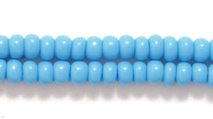 8SB165: CZ Seed Bead Opaque DK Turquoise Blue 8/0 3HK