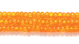 10SB232: CZ Seed Bead TR LT Orange 10/0 5HK