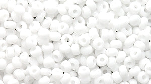 11SB112-L: CZ Seed Bead Op White 11/0 - 150GM