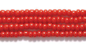11SB148: CZ Seed Bead Op Brick Red Mahogany 11/0 6HK