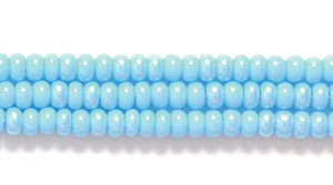 10SB562: CZ Seed Bead LT Turquoise Blue AB 10/0 5HK