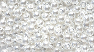 2GP612-L: CZ Glass Pearl White 2mm Loose 400PC