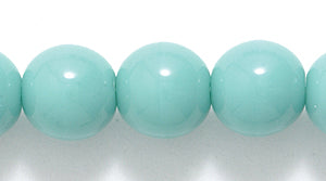 8RD185: CZ Round Opaque Turquoise Green 8mm - 300PC