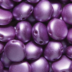 8CA696-P: CZ Candy Two Hole Rich Lilac Pastel Pearl 8mm 250PC