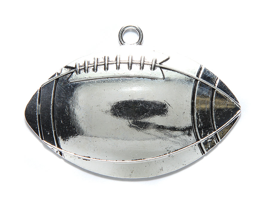 ME4276-S: PNDNT Football Silver 64x39mm-1PC