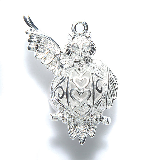 ME5733: Filigree PNDNT Owl 26x38mm SPL-2PC