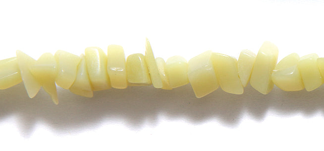 99ST533-O: Lemon/olive Stone Chips 5x8mm 36"