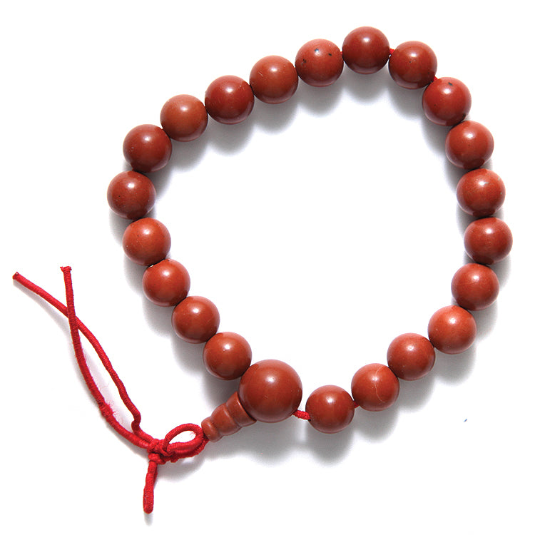 ST5602-16: Stretch Mala Bracelet Red Jasper