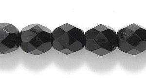 6FC109R: CZ FACET RD Black 6MM 50PC