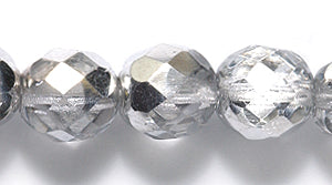 8FC815: CZ FACET RD Half Coated Silver 8mm-200PC