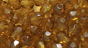 4FC283-9LR: CZ FACET RD Trans DK Olive Green 4MM-300PC