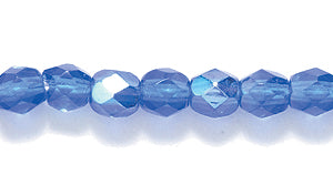 4FC575: CZ FACET RD MED Sapphire AB 4mm- 600PC