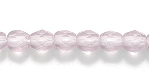 4FC296-MR: CZ FACET RD Trans Amethyst Matte 4mm-100PC