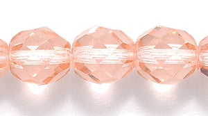 8FC292: CZ FACET RD TRANS MED Pink 8mm-200PC