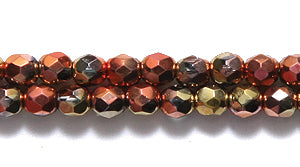 3FC54-847: CZ FACET RD California Gold Rush 3mm-1000PC