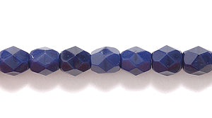 4FC179R: CZ FACET RD Opaque Deep Navy Blue 4mm-100PC