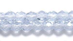 4FC271R: CZ FACET RD Trans Pale Sapphire 4mm-100PC