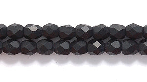 3FC109-M: CZ FACET RD Black Matte 3mm-600PC