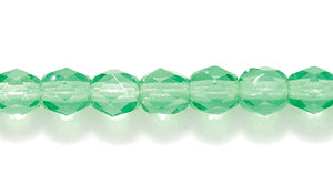 4FC284: CZ FACET RD Christmas Green 4mm-1000PC