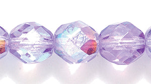8FC597-DC: CZ FACET RD Amethyst Coated AB 8mm 200PC