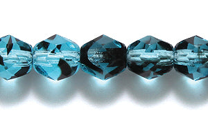 6FC264-TR: CZ FACET RD Aqua Tortoise 6mm 50PPK