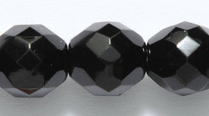 10FC109R: CZ FACET RD Black 10MM 25PC