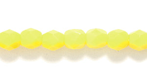 4FC122: CZ FC Round Opaque LT Yellow 4mm - 600PC