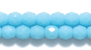 4FC162: CZ FACET RD Turquoise Blue 4MM-600PC