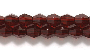 82FC246-DR: CZ Faceted Diamond Trans DK Garnet 4mm-100PC