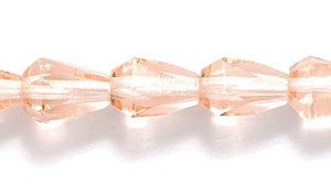 41FC292R: CZ Faceted Drop Trans DK Pink 5x7mm-50PC
