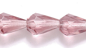 48FC297: CZ Drop TR MED Amethyst 7x10mm 300PC