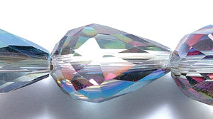 47CD508: Crystal Drop Crystal Green AB 10x14mm 18