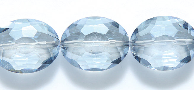 38CD371: Crystal Oval LT Blue Luster 16x20mm 8PST