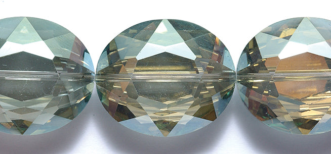 39CD382: Crystal Oval Moss Luster 20x24mm 6