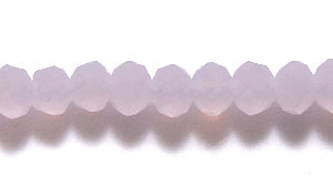 71CD290: Crystal Round Rondelle Pink Opal 3x4mm 1STR