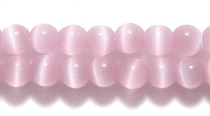 4FO692: Fiber Optic Bead Round Pink 4mm