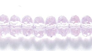 73CD291: Crystal Round Rondelle Pink 4x6mm 1STR