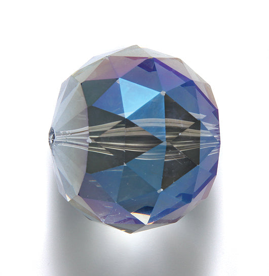 30CD506: China Crystal Faceted Round Coated 30mm 1 Piece