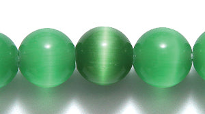 8FO686-2: Fiber Optic Bead Round Dark Green 7.5mm