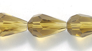 44CD283: Cut Crystal Olive 7x11mm 1STR